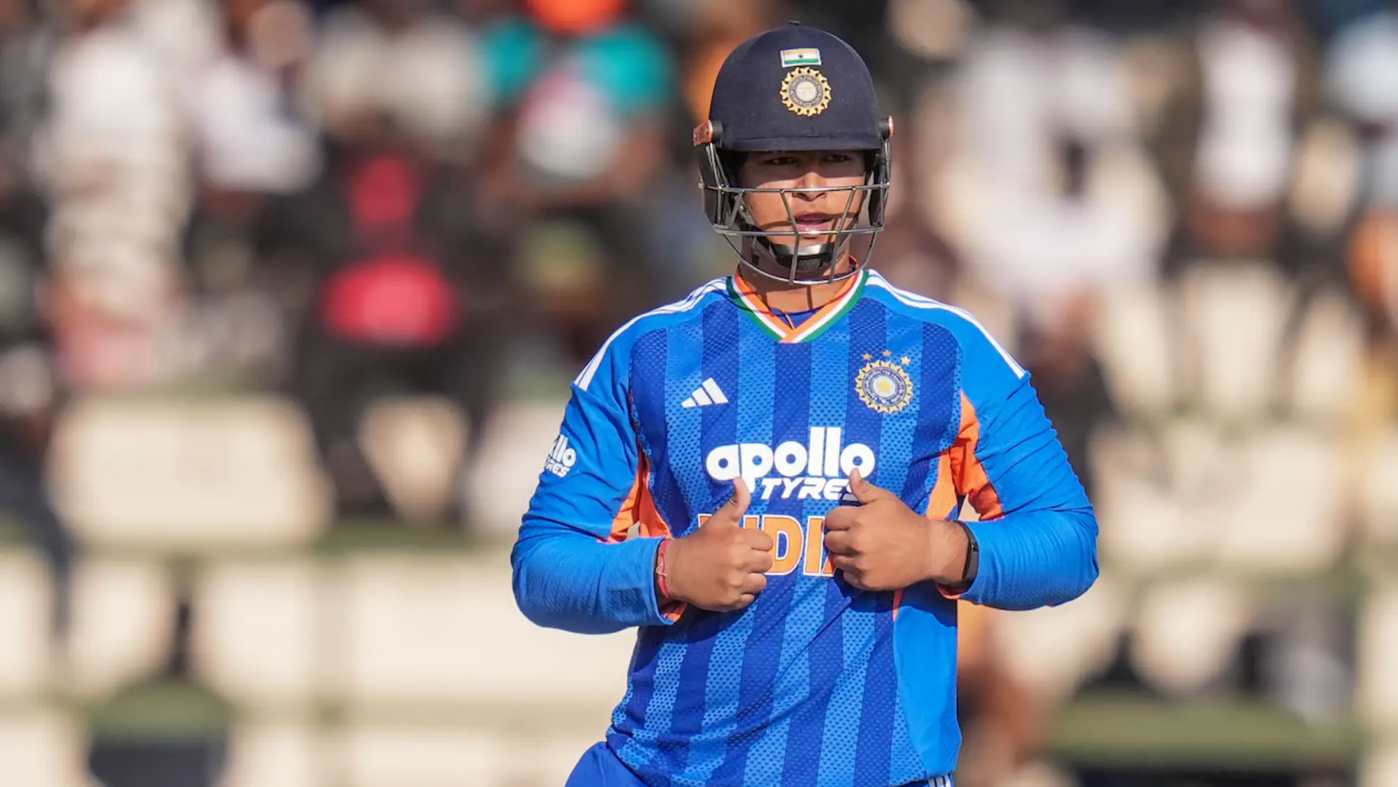 Indian players celebrate a 3-0 T20I series victory over Zimbabwe under captain Shreyas Iyer.