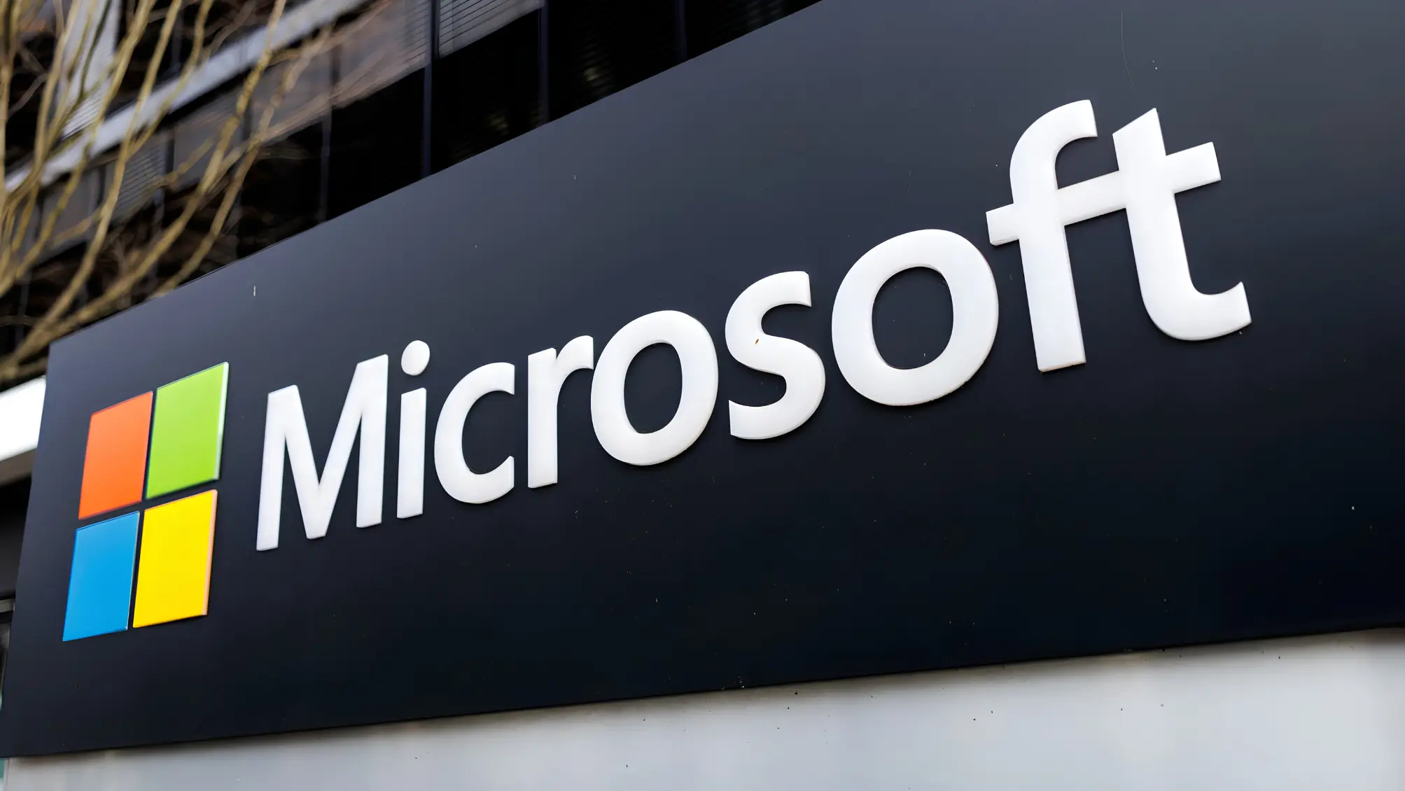 Microsoft logo representing the company's latest earnings report, driven by Azure cloud growth and continued AI investment.