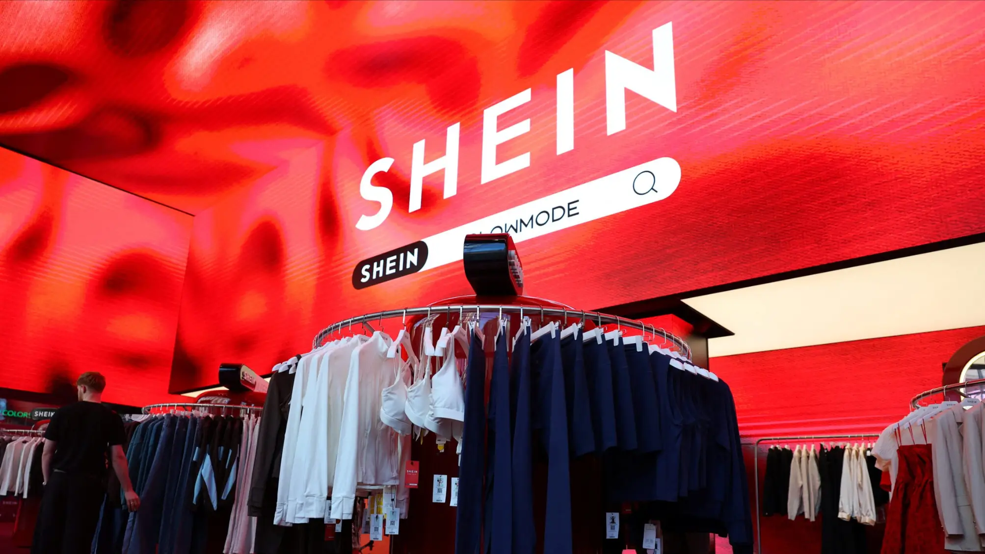 Shein logo representing the fast-fashion company after reporting a quarterly loss ahead of its planned Hong Kong IPO.