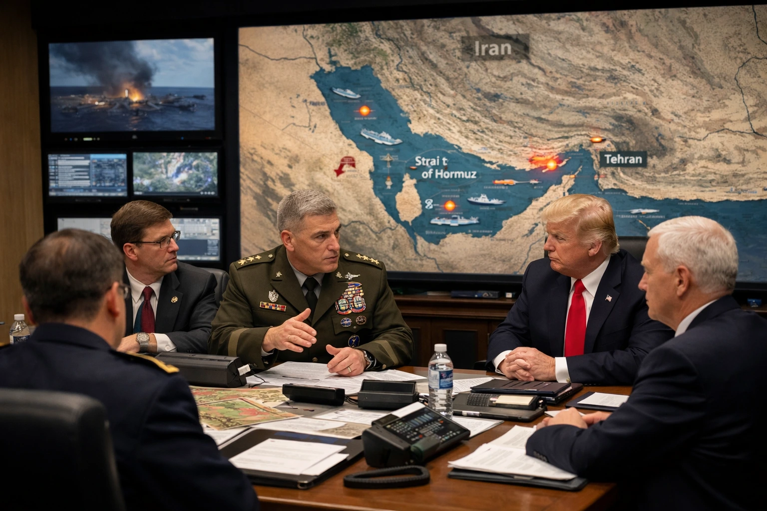 Trump war third week strategic choices discussed during military briefing on Middle East conflict