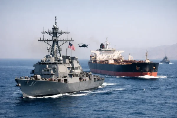 Trump warns NATO Strait of Hormuz security crisis as naval vessels patrol key shipping route