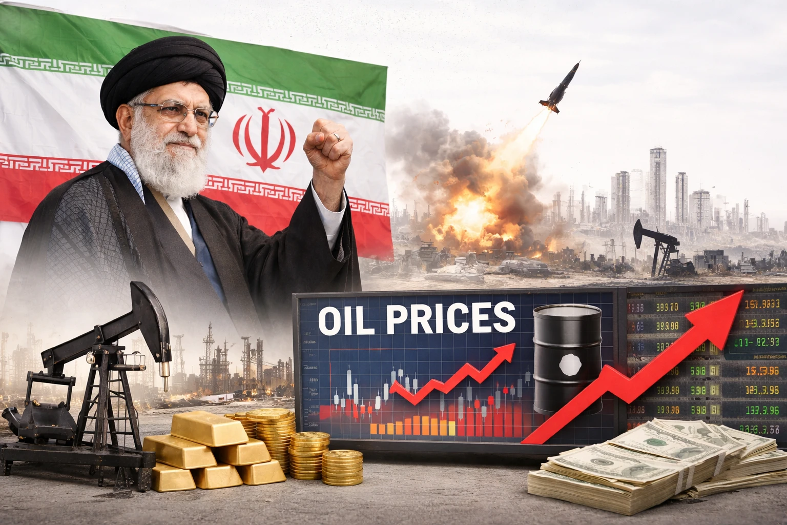 Iran leadership signals defiance during war market turmoil as global markets react to escalating Middle East tensions.