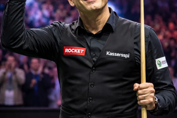 Ronnie O'Sullivan during his highest-ever 153 break at the World Open in China.