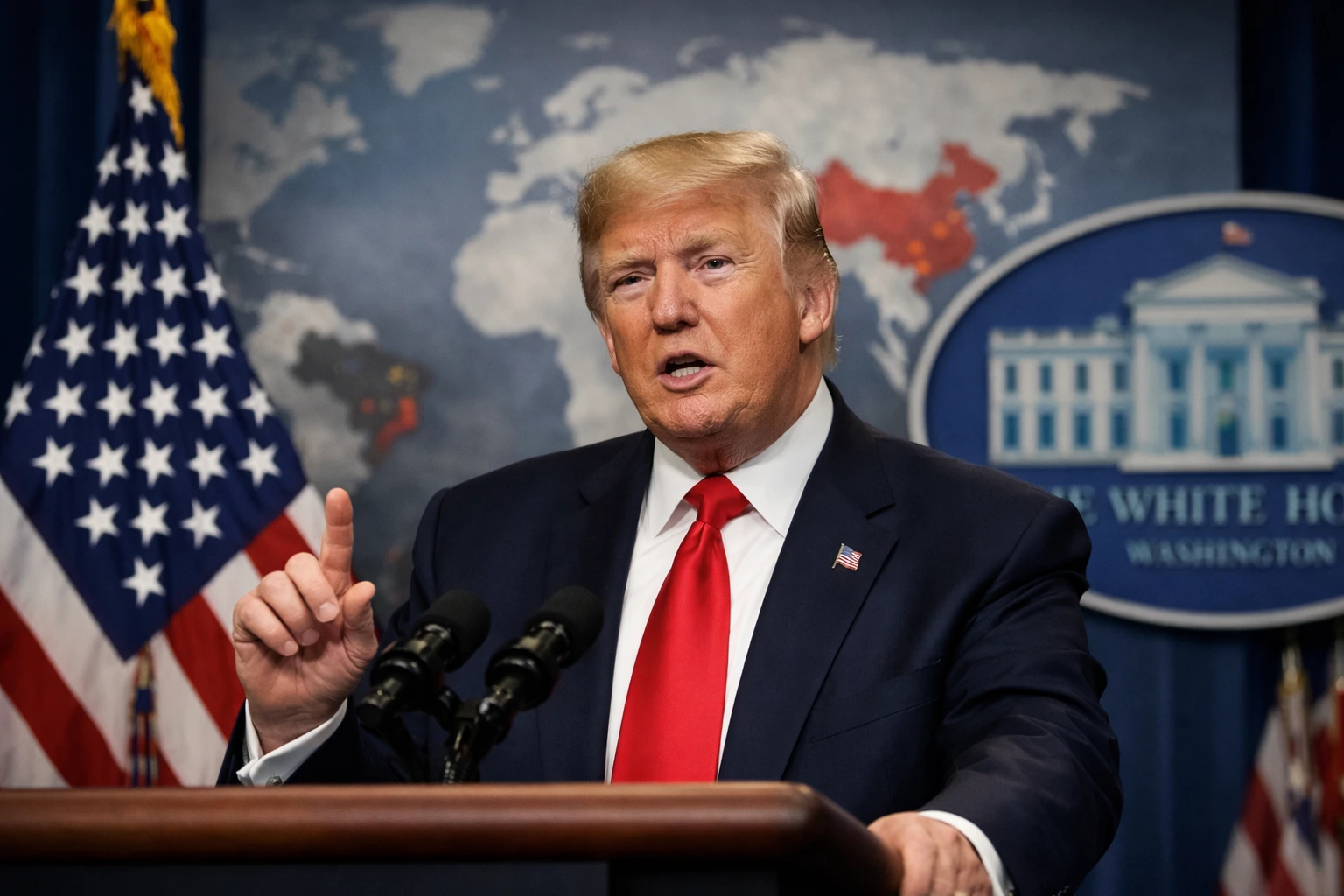 Trump foreign policy priorities beyond war discussed during press briefing with global strategy focus