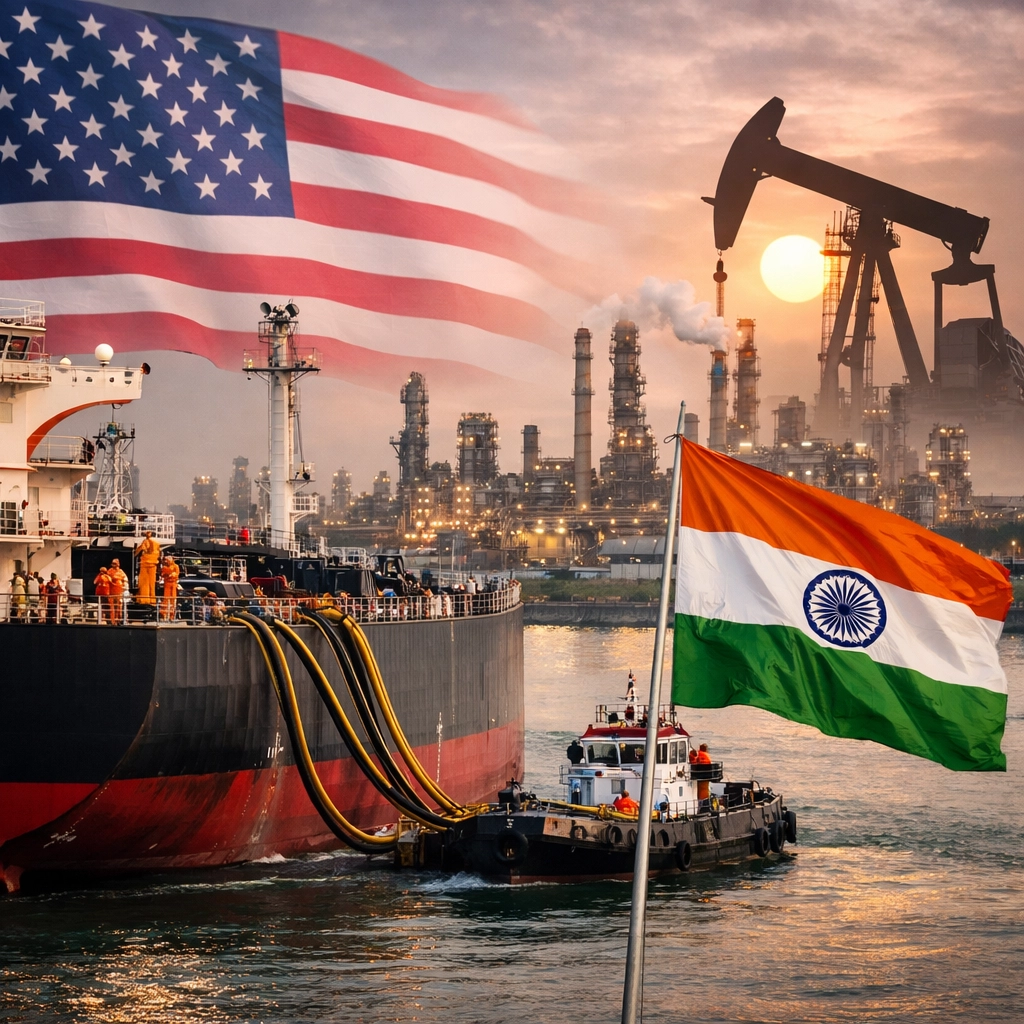 Oil tanker transporting crude oil as US extends Russian sanctions waiver benefiting India