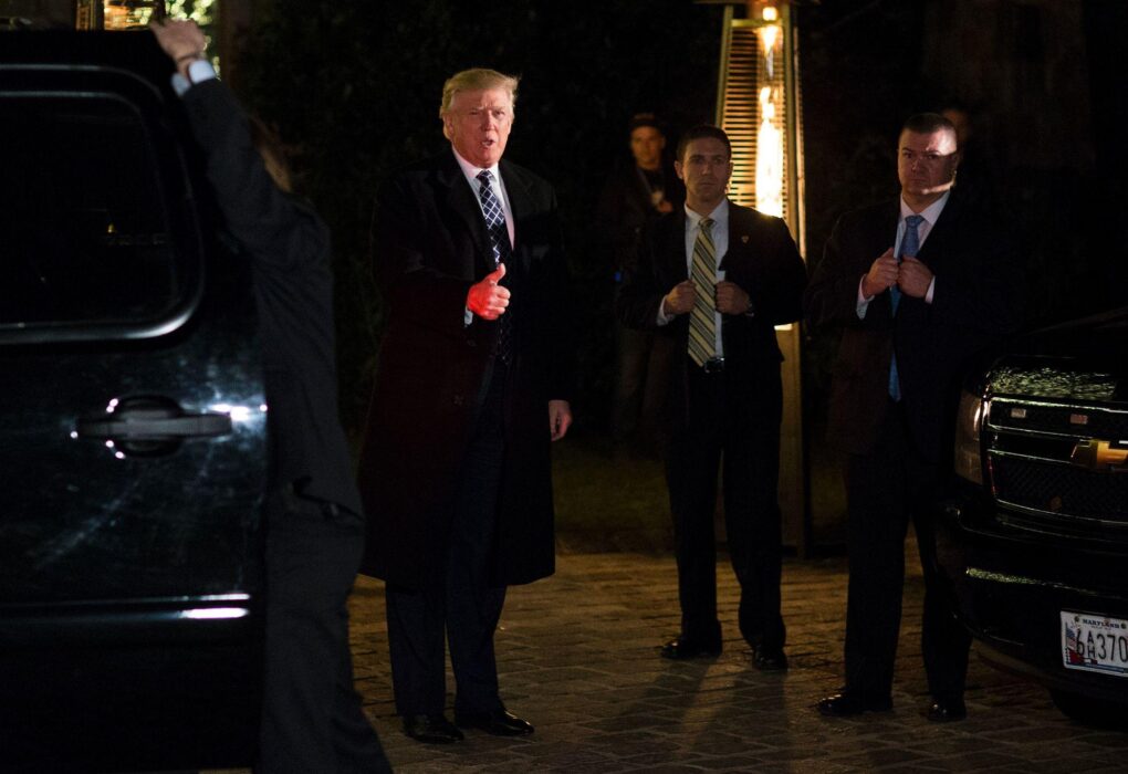 Heavy security deployed outside the Washington Hilton following a shooting incident during the White House Correspondents’ Dinner