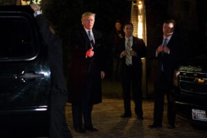 Heavy security deployed outside the Washington Hilton following a shooting incident during the White House Correspondents’ Dinner