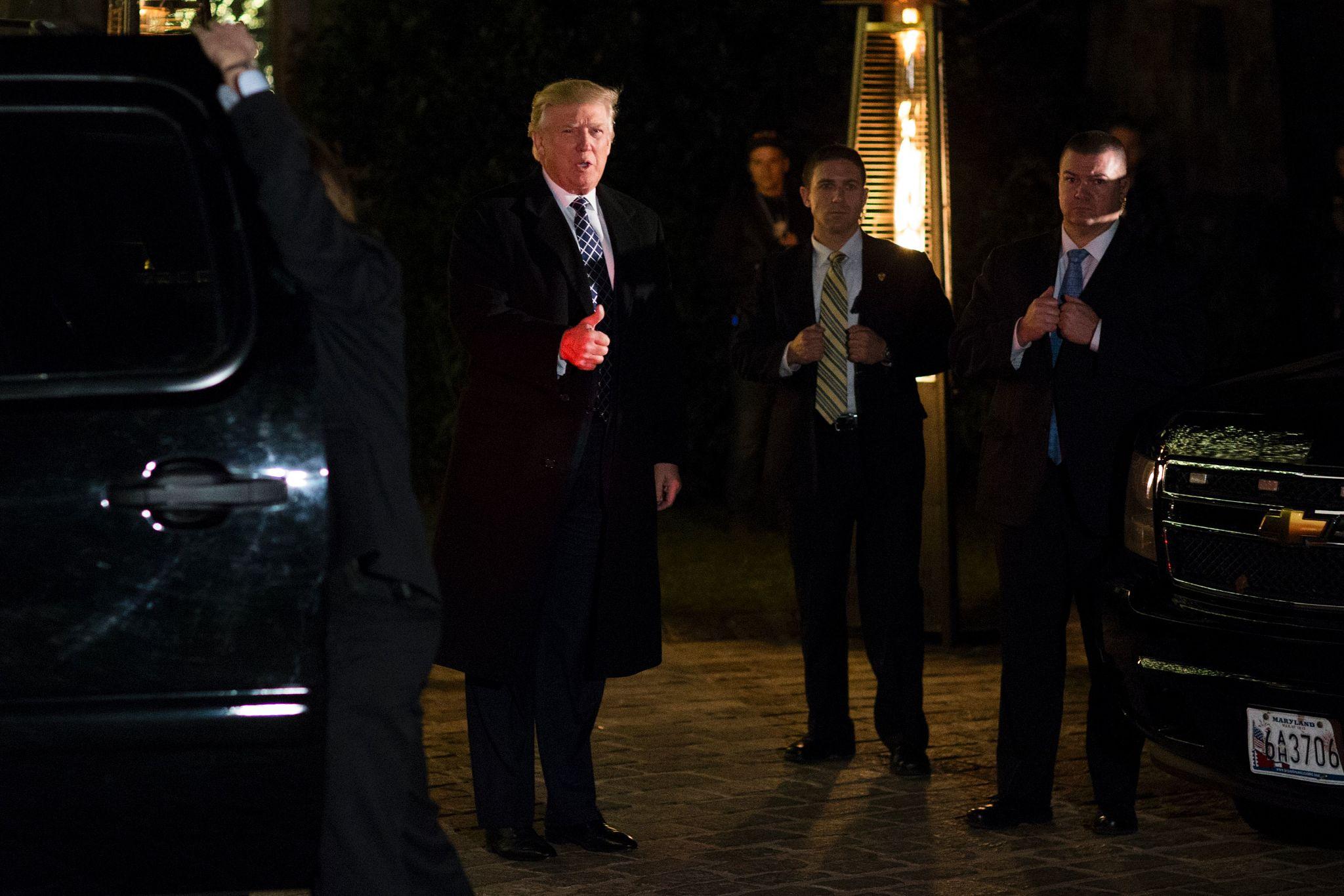 Heavy security deployed outside the Washington Hilton following a shooting incident during the White House Correspondents’ Dinner