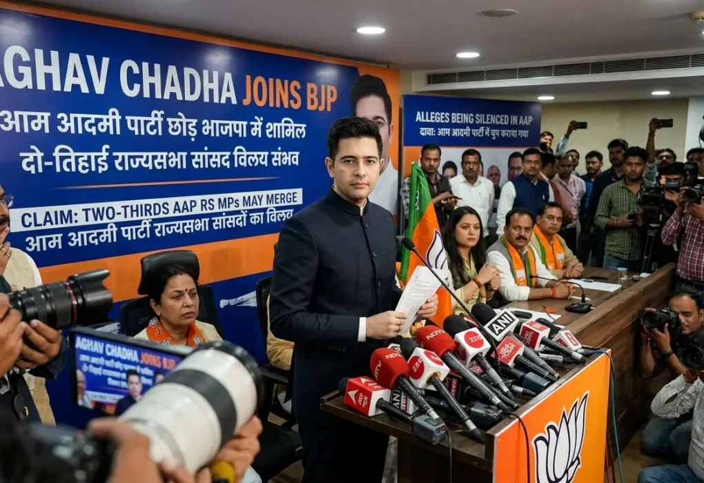 Raghav Chadha joins BJP signaling AAP MP merger