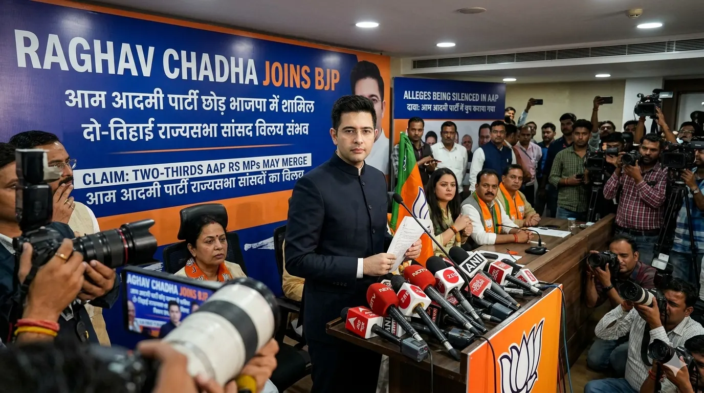 Raghav Chadha joins BJP signaling AAP MP merger