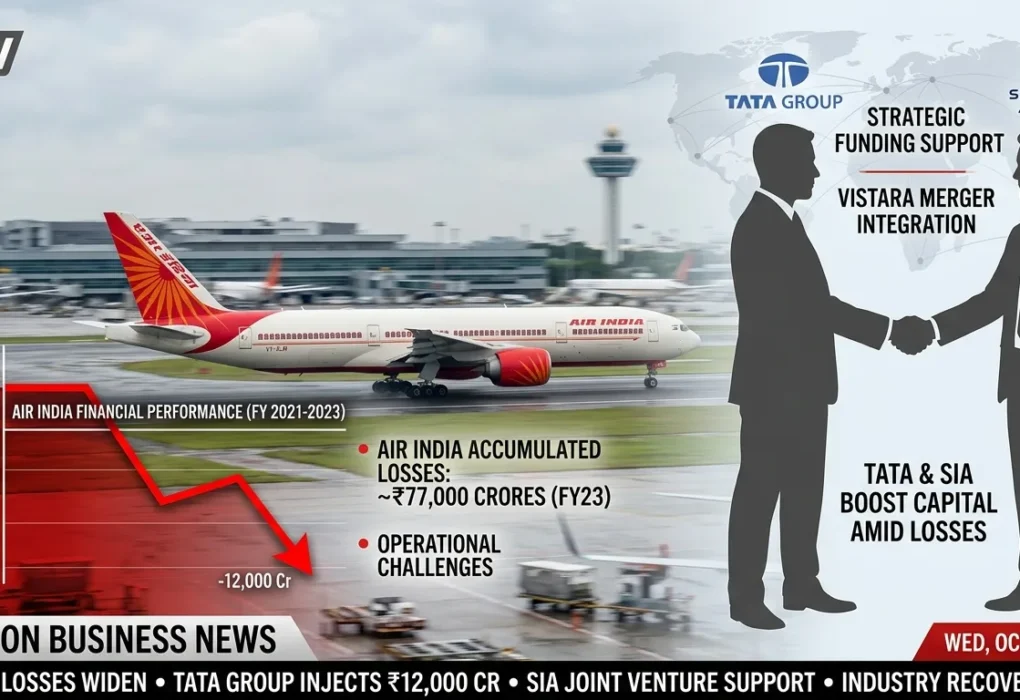 Air India seeks funding support after major financial losses
