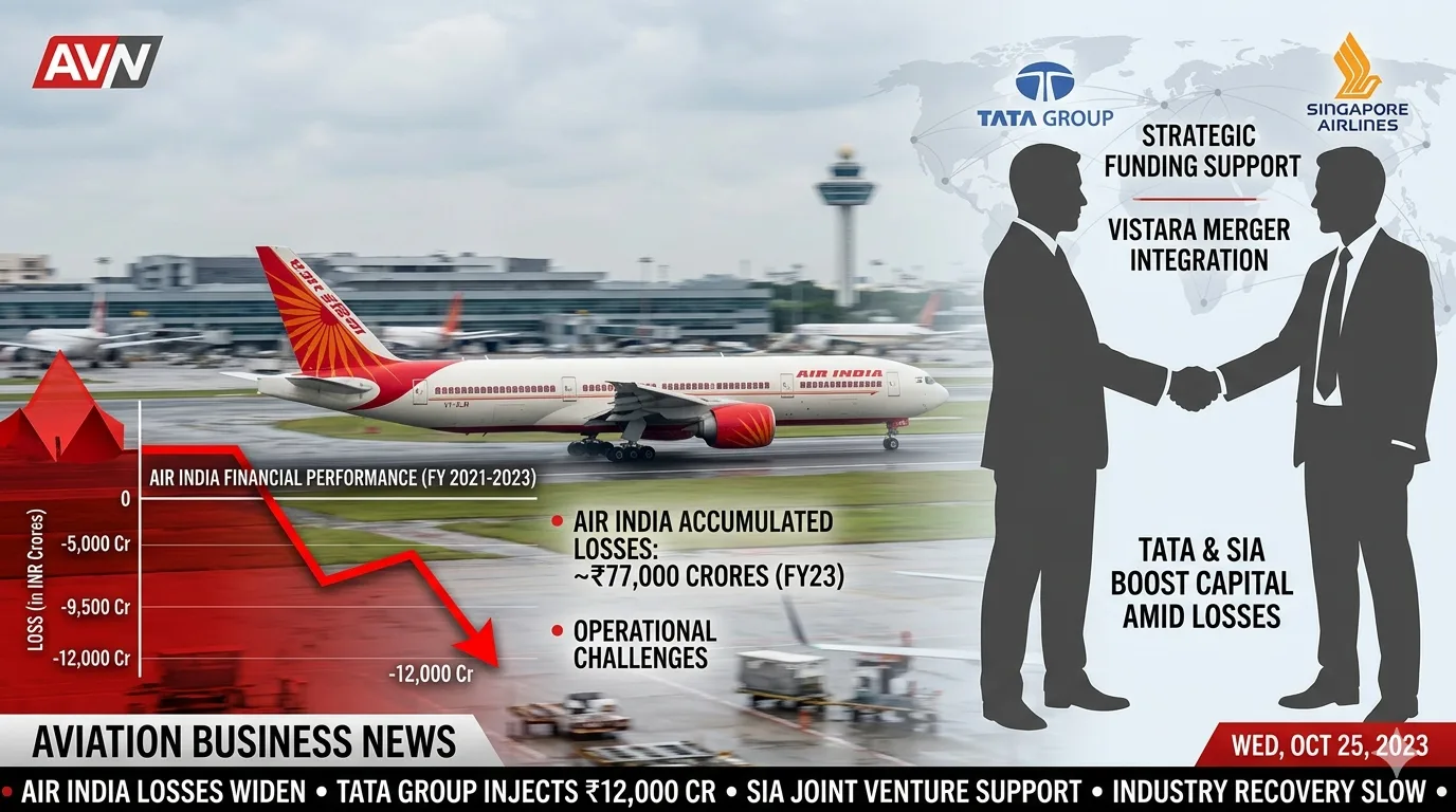 Air India seeks funding support after major financial losses