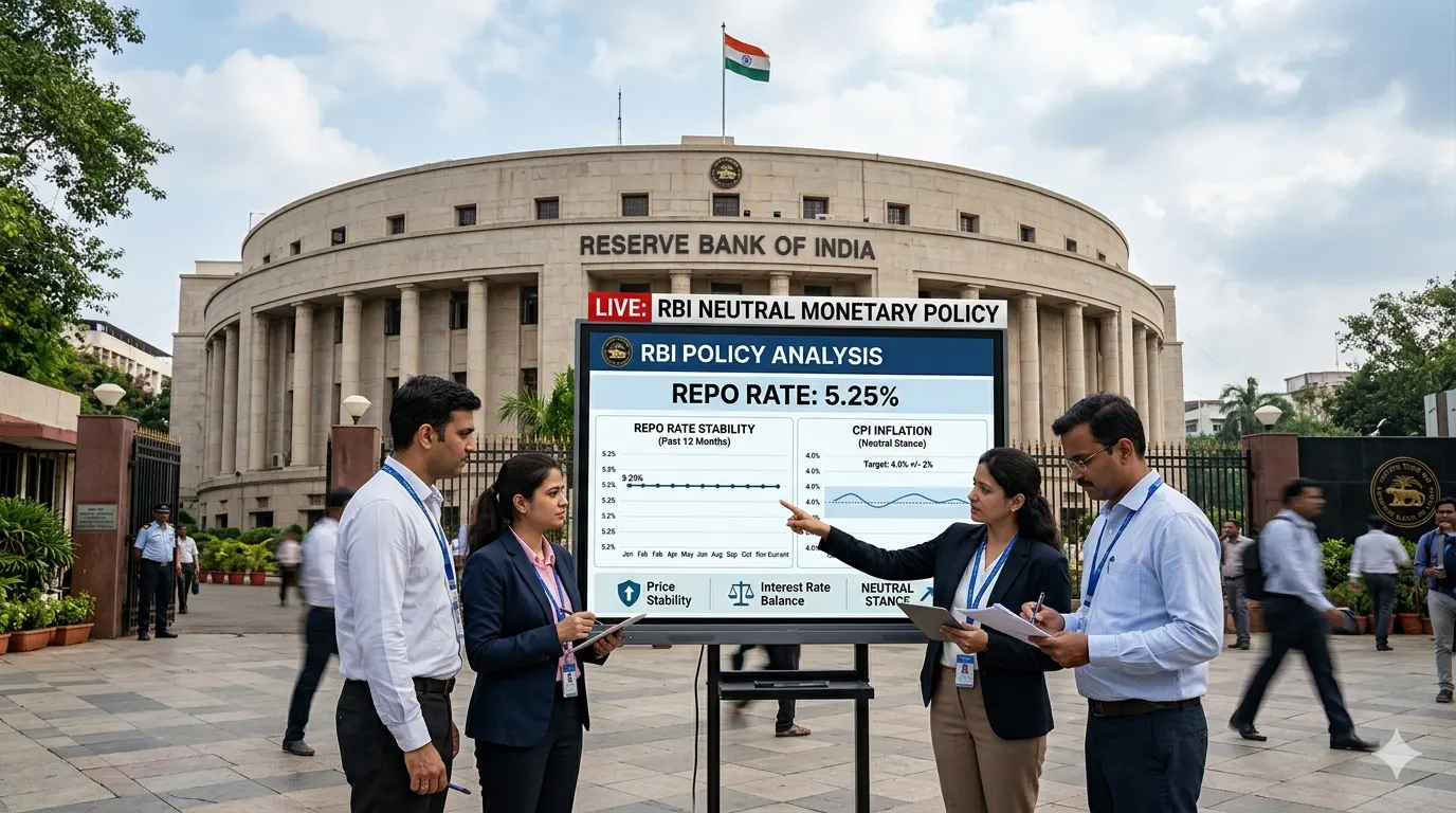 RBI repo rate unchanged at 5.25 percent with neutral policy outlook