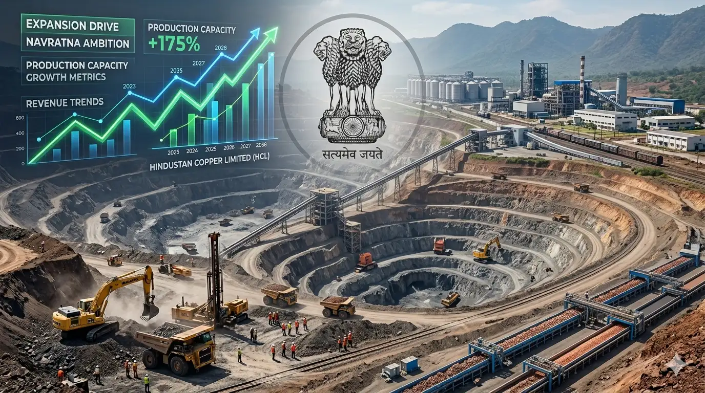 Copper mining operations representing Hindustan Copper expansion for Navratna status