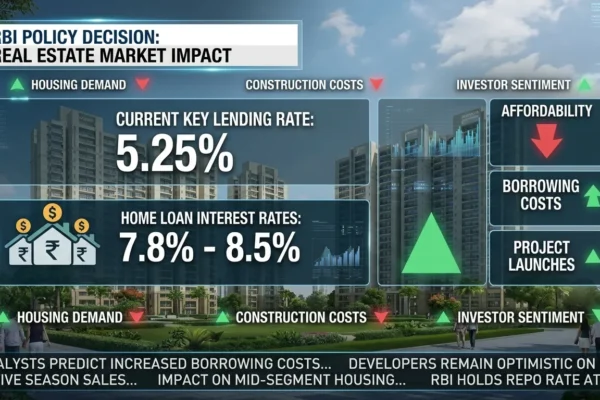 RBI repo rate decision impacts home loans and real estate sector outlook