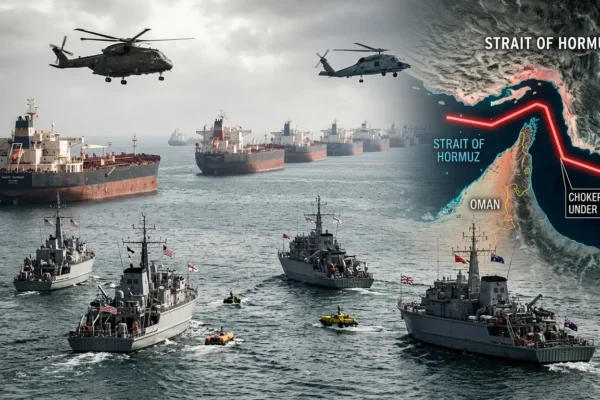 Mine clearance operations in Strait of Hormuz amid crisis