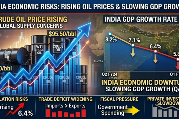 Rising oil prices impact India economic growth outlook