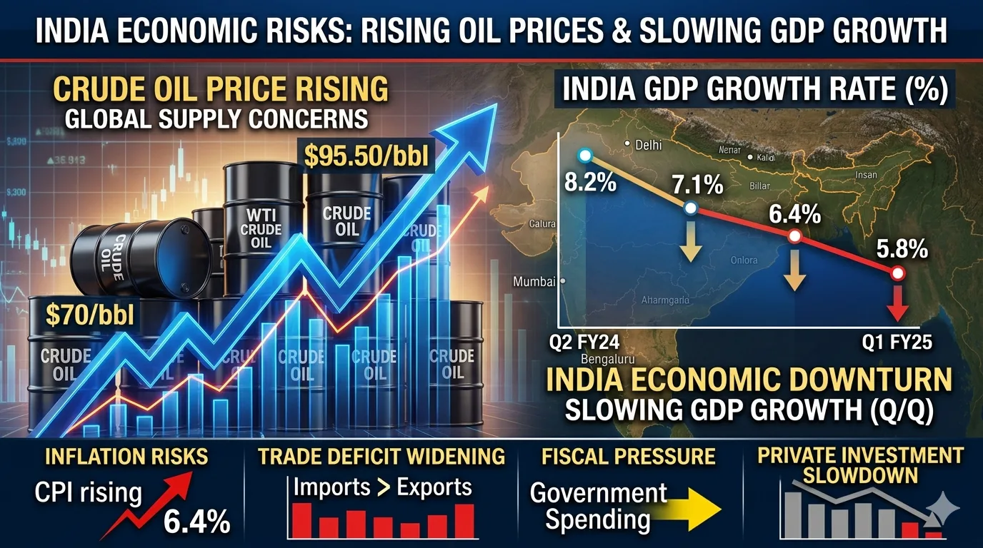Rising oil prices impact India economic growth outlook