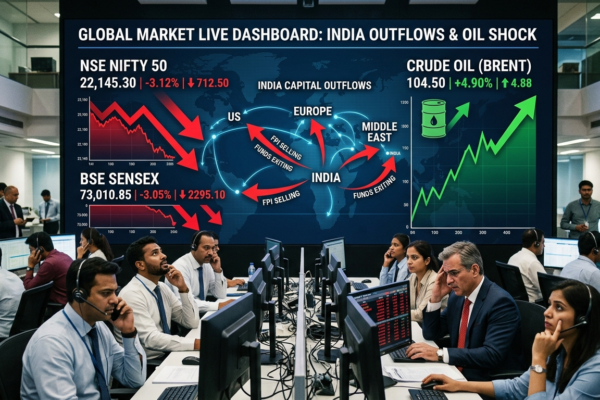 Foreign investors sell Indian equities amid rising oil prices and growth worries