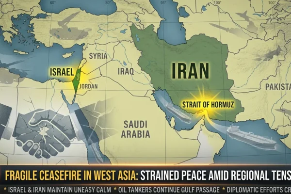 Fragile ceasefire in West Asia amid ongoing geopolitical tensions