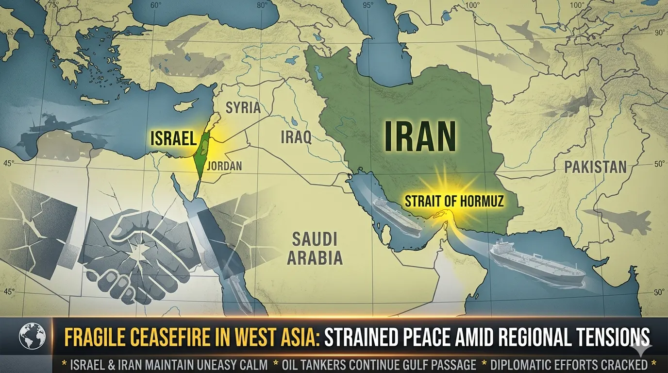 Fragile ceasefire in West Asia amid ongoing geopolitical tensions