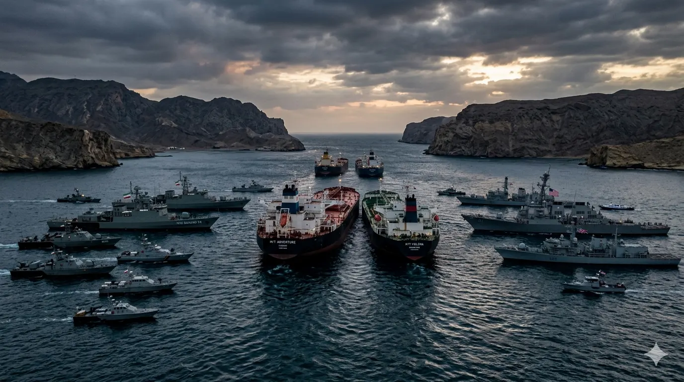 Iran war shifts to strategic standoff in Strait of Hormuz.