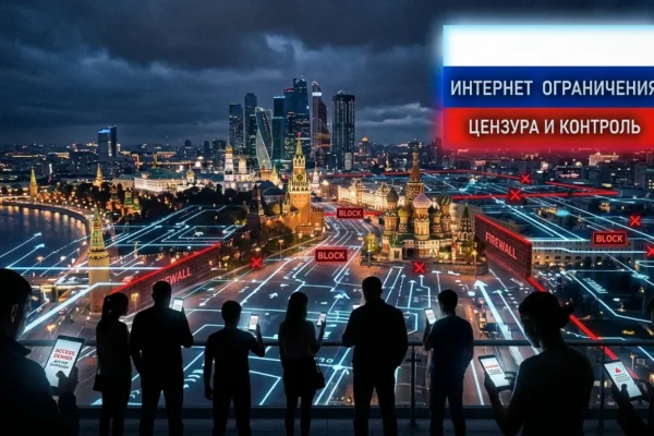 Russia tightens internet control causing public discontent.