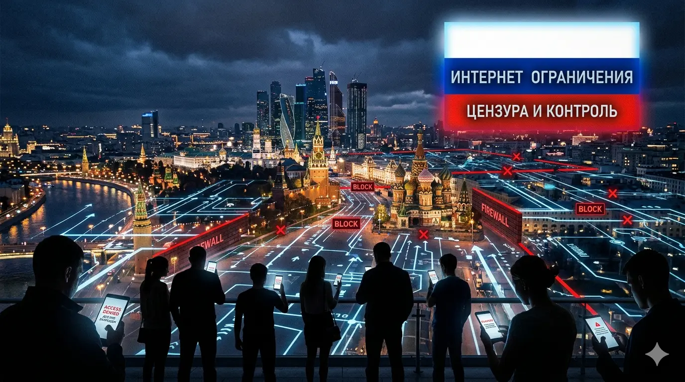 Russia tightens internet control causing public discontent.