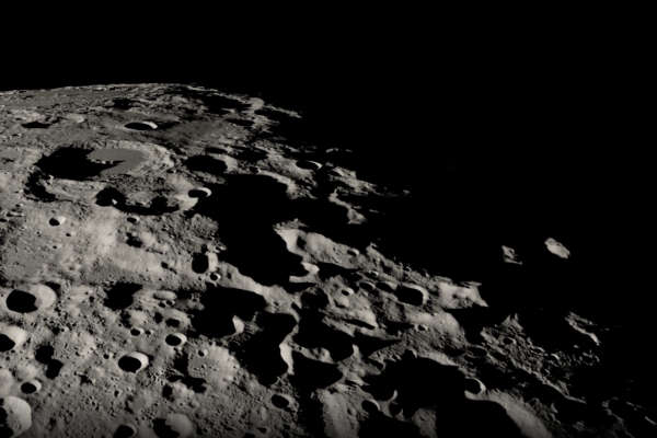Artemis II Orion spacecraft flying near the Moon during NASA mission