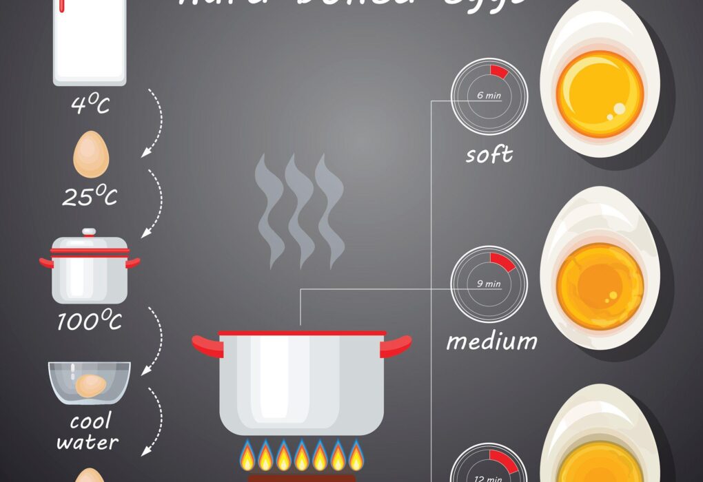 A variety of perfectly cooked eggs including scrambled, fried, boiled, and poached styles