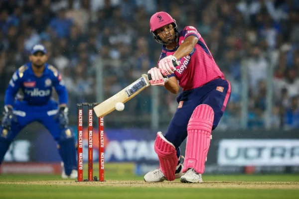 Yashasvi Jaiswal batting during Rajasthan Royals vs Mumbai Indians IPL 2026 match