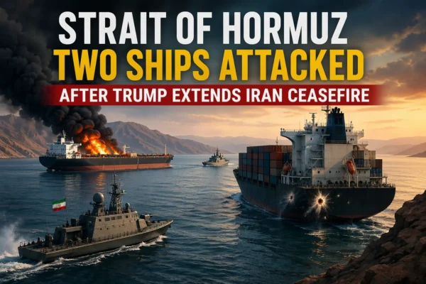 Oil tankers under attack in the Strait of Hormuz amid rising US-Iran tensions
